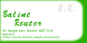 balint reuter business card